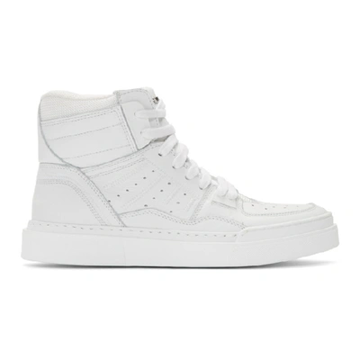 Balmain 30mm B Ball Leather Trainers In White