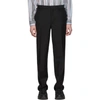 BURBERRY BURBERRY BLACK FLAP TROUSERS