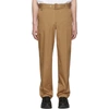 BURBERRY BURBERRY BROWN BELTED TROUSERS