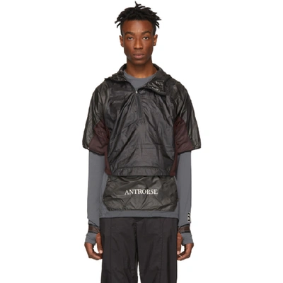 Nike + Gyakusou Transform Convertible Dri-fit Mesh And Ripstop Running Jacket In Dark Grey