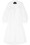 PAPER LONDON BRODERIE ANGLAISE COTTON MIDI DRESS