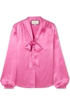 GUCCI Pussy-bow silk-satin blouse