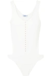 MUGLER CUTOUT STRETCH-JERSEY BODYSUIT