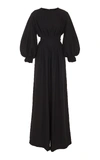 ANDRES OTALORA EMMA WOOL WIDE-LEG JUMPSUIT,747505