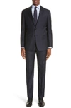Emporio Armani G-line Super 130s Wool Two-button Slim-fit Suit In Navy