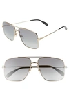 GIVENCHY 61MM SQUARE METAL SUNGLASSES - GOLD,GV7119S-M