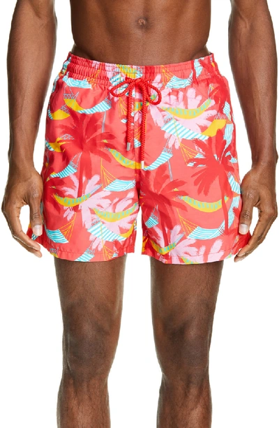 Vilebrequin Men Swimwear - Men Swimtrunks Ibiza - Swimwear - Moorea In Hibiscus