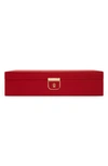 Wolf Palermo Medium Red Jewelry Box 213272 In Red