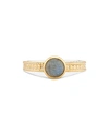 ANNA BECK STATION STACKING RING IN 18K GOLD-PLATED STERLING SILVER,4280R-GLB