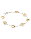 ANNA BECK STATION BRACELET IN 18K GOLD-PLATED STERLING SILVER & STERLING SILVER,4235B-TWT