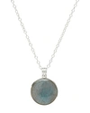 ANNA BECK LARGE ROUND PENDANT NECKLACE IN 18K GOLD-PLATED STERLING SILVER OR STERLING SILVER, 30,4289N-SLB
