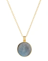 ANNA BECK LARGE ROUND PENDANT NECKLACE IN 18K GOLD-PLATED STERLING SILVER OR STERLING SILVER, 30,4289N-GLB