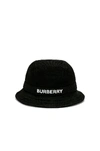 BURBERRY BURBERRY JERSEY BUCKET HAT IN BLACK,BURF-MA8
