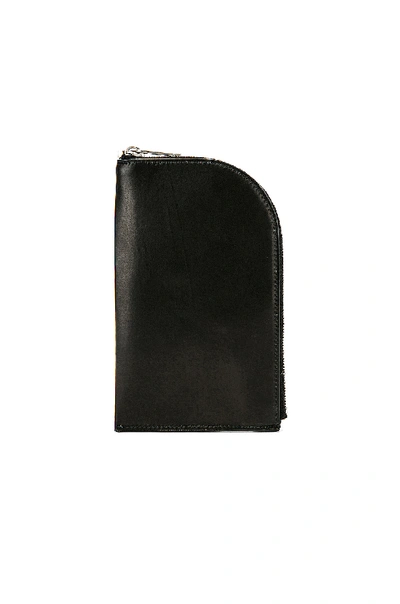 Rick Owens Classic Neckwallet In Black