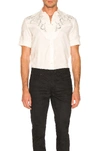 SAINT LAURENT SAINT LAURENT WESTERN SHIRT IN CHALK,SLAU-MS77