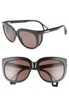 GUCCI 57MM CAT EYE SUNGLASSES,GG0468S001