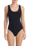 Commando Butter Tank Bodysuit In Black