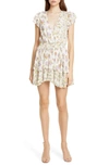 ALICE AND OLIVIA MARISKA FLORAL RUFFLE ROMPER,CC904P96803