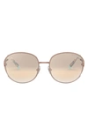 TIFFANY & CO 56MM GRADIENT ROUND SUNGLASSES,TF306556-YZ