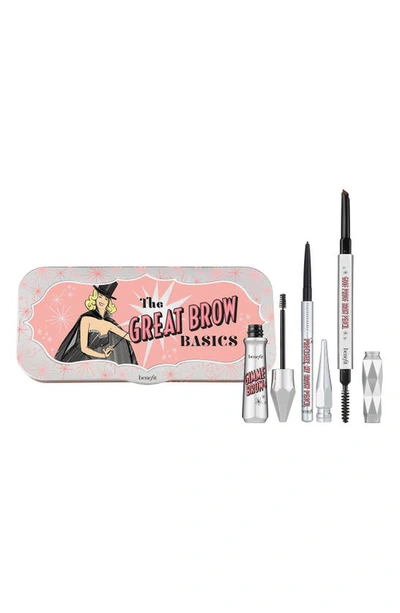 Benefit Cosmetics The Great Brow Basics Pencil & Gel Set ($60 Value) In 04 Medium - Medium To Dark Brown (neutral-cool)