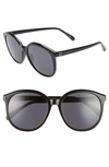 GIVENCHY 56MM ROUND SUNGLASSES - BLACK,GV7107S