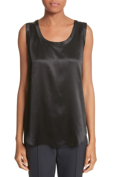 Lafayette 148 Reversible Perla Tank In Black