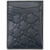 GUCCI MEN'S GENUINE LEATHER CREDIT CARD CASE HOLDER WALLET,495015 CWC1R 4009