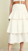 THEORY TIER RUFFLE SKIRT