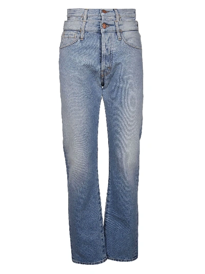 Aries Double High-waisted Straight Jeans