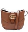 Gucci Medium Arli Leather Shoulder Bag - Brown