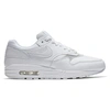 NIKE NIKE WOMEN'S AIR MAX 1 CASUAL SHOES IN WHITE SIZE 10.0 LEATHER,2448980