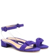 ALEXANDRE BIRMAN VICKY PVC AND SUEDE SANDALS,P00385851