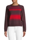 VALENTINO Striped Raglan-Sleeve Sweater