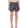 MISSONI MISSONI NAVY LOGO PRINT SWIM SHORT