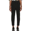 Issey Miyake Homme Plisse  Black Tapered Cropped Trousers In 15 Black