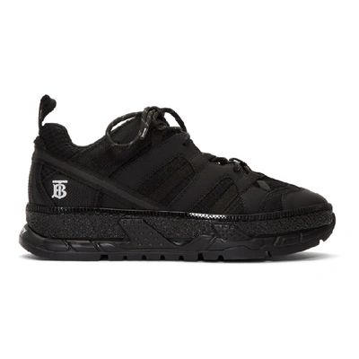 Burberry Rs5 Low-top Mesh And Nubuck Trainers In Black