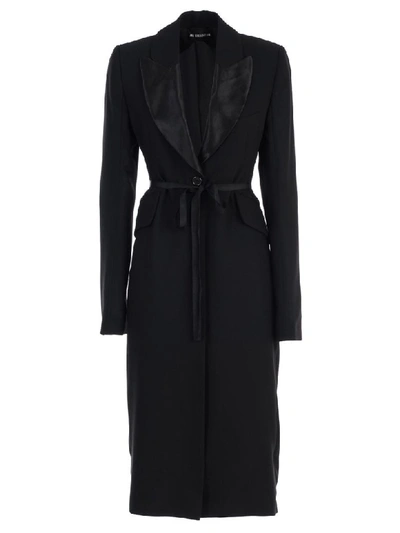 Ann Demeulemeester Oversized Sleeve Coat In Black Frida Black