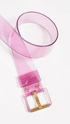Marc Jacobs Pink Jelly Belt In Pink