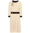 PRADA PLEATED CRÊPE DRESS,P00374700