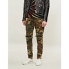 AMIRI CAMOUFLAGE-PRINT REGULAR-FIT TAPERED STRETCH-COTTON TWILL TROUSERS
