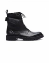 YOHJI YAMAMOTO YOHJI YAMAMOTO BLACK LEATHER BOOTS,NH-E03-763-1