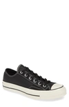 Converse Chuck Taylor All Star 70 Low Top Leather Sneaker In Black/ Black
