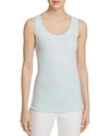 Nic + Zoe Perfect Scoop-neck Stretch-cotton Tank In Blue Light