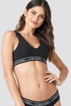 CALVIN KLEIN Triangle Unlined Bralette Black