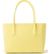 Dagne Dover Signature Legend Coated Canvas Tote - Yellow In Sunbreak