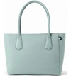 Dagne Dover Signature Classic Coated Canvas Tote - Green In Sea Mist