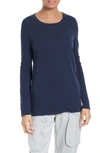 Atm Anthony Thomas Melillo Destroyed Wash Long-sleeve Slub Jersey Tee In Midnight