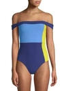 FLAGPOLE GIA OFF-THE-SHOULDER ONE-PIECE SWIMSUIT,0400010821776