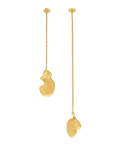 Alighieri Gold-plated The Fragmented Escapade Asymmetric Drop Earrings