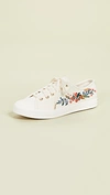 KEDS X RIFLE PAPER CO VINES EMBROIDERY SNEAKERS